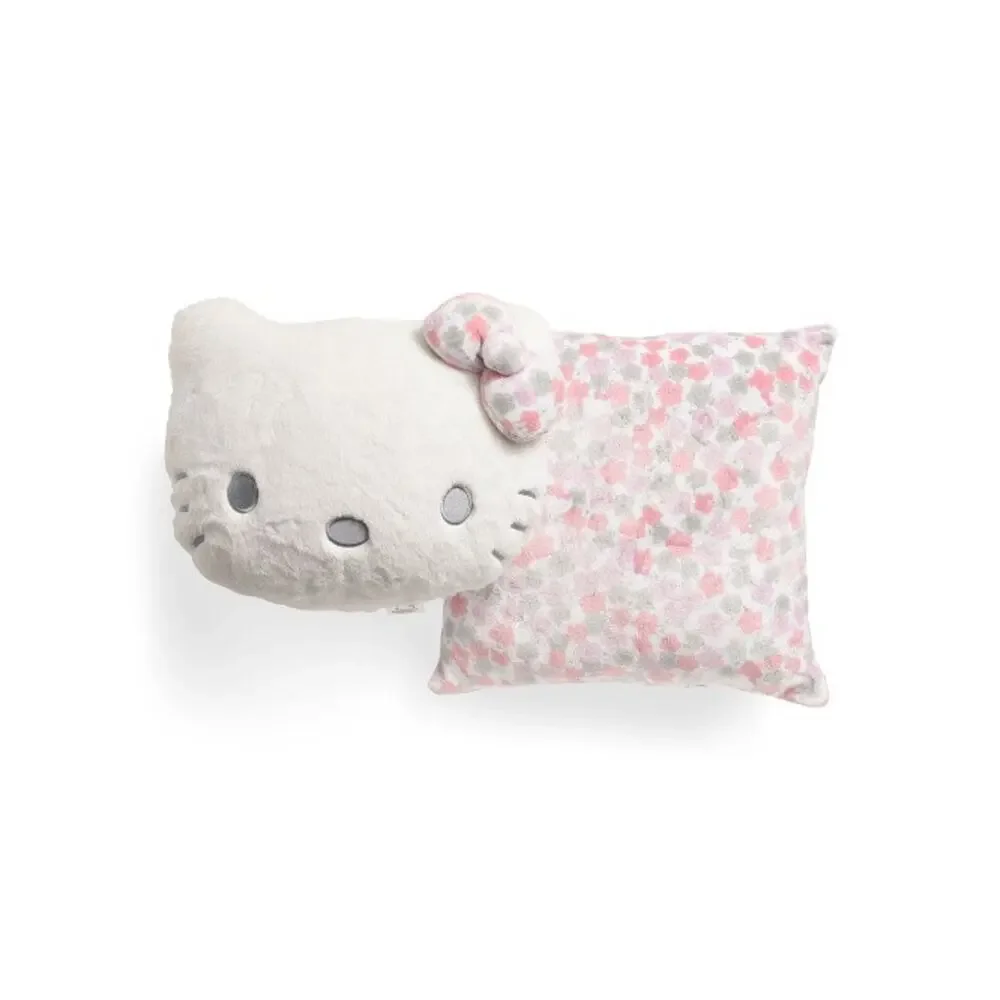 Hello Kitty 2 Pack Decorative Pillows Flower Face Plush Set Kawaii 2025 Sanrio